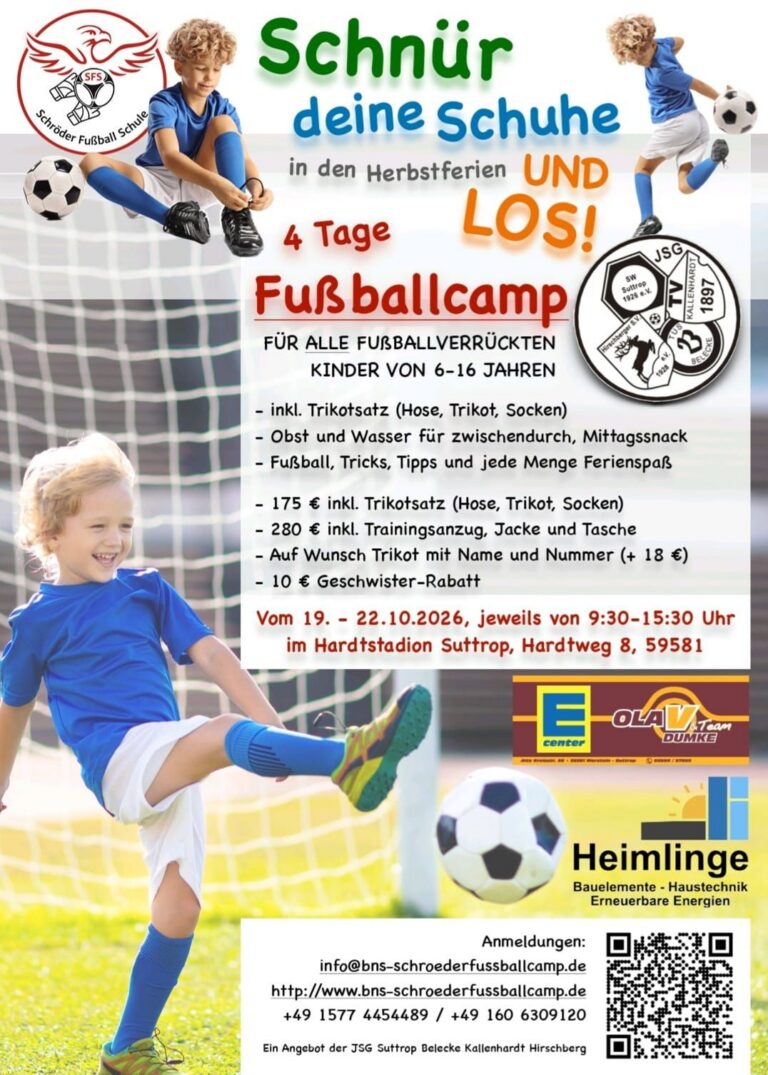 jsg suttrop belecke kallenhardt hirschberg schroeder fussballcamp 2026
